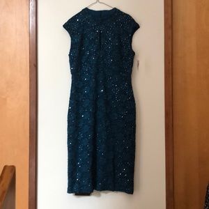 NEW Dressbarn Teal Lace Dress
